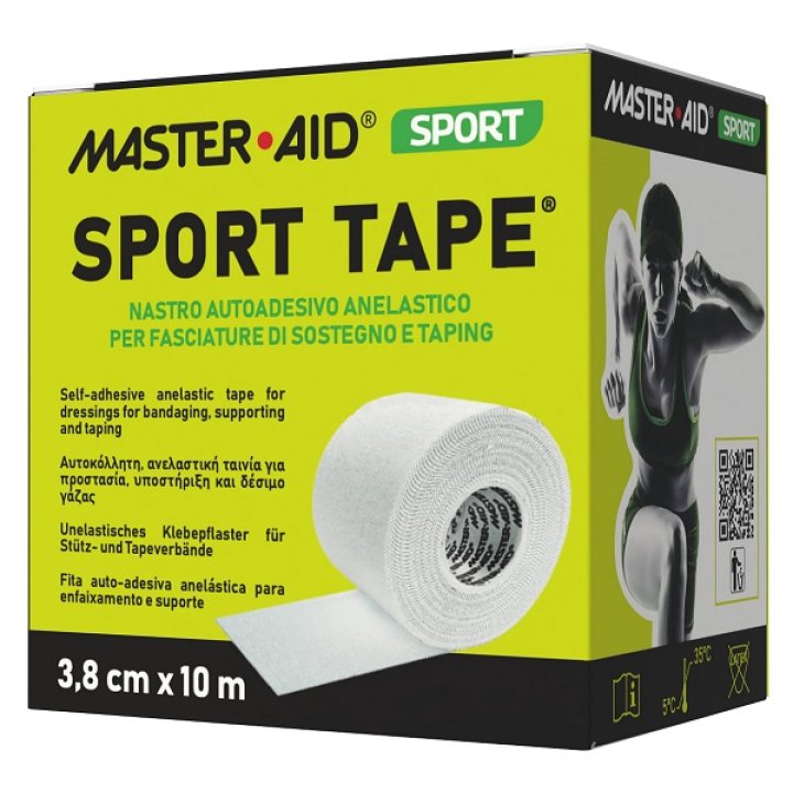 NASTRO AUTOADESIVO ANELASTICO PER FASCIATURE DI SOSTEGNO E TAPING MASTER-AID SPORT 3,8X10