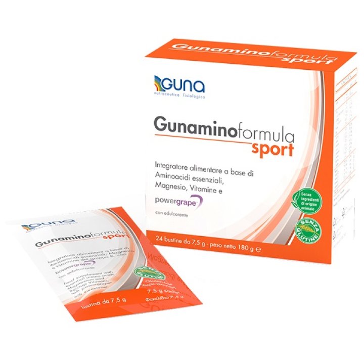GUNAMINOFORMULA SPORT 24 BUSTE 180 G GUNAMINOFORMULA SPORT 24 BUSTE 180 G