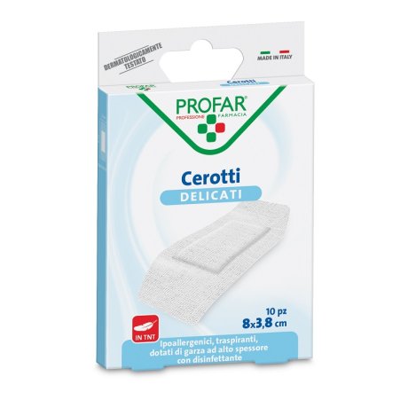 CEROTTO TESSUTO NON TESSUTO DELICATO SUPER 8X3,8 CM 10 PEZZIPROFAR CEROTTO TESSUTO NON TESSUTO DELICATO SUPER 8X3,8 CM 10 PEZZIPROFAR