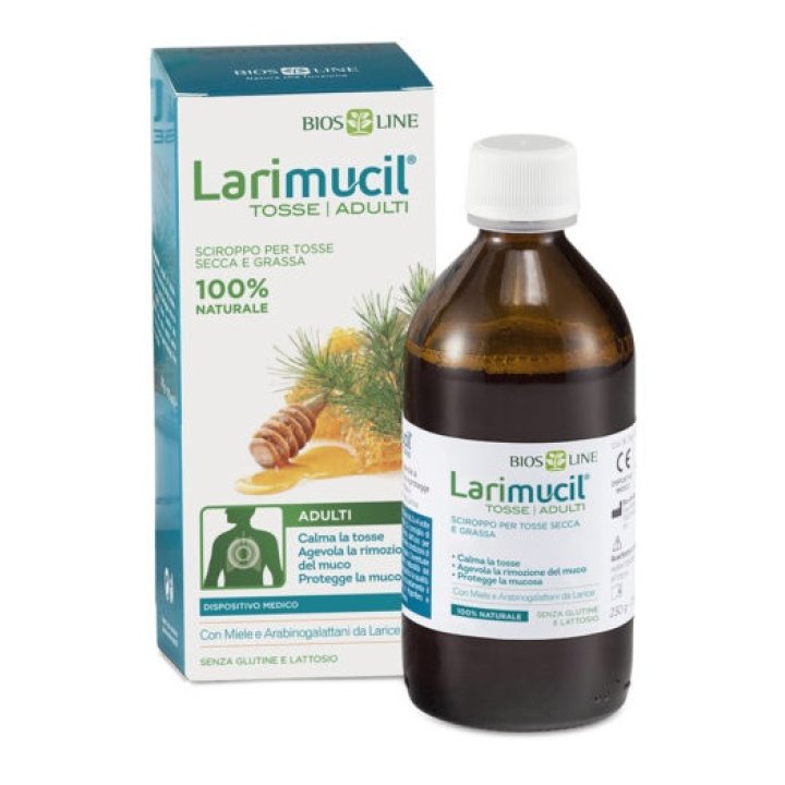 LARIMUCIL TOSSE TOSSE ADULTI SCIROPPO CE 0476V 230 G 175 ML LARIMUCIL TOSSE TOSSE ADULTI SCIROPPO CE 0476V 230 G 175 ML