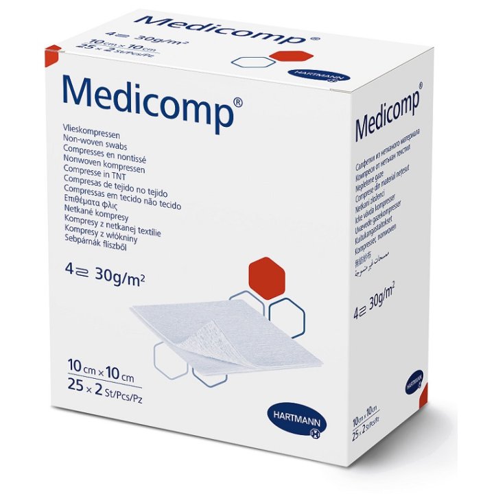 GARZA MEDICOMP TNT 10X10CM 50P