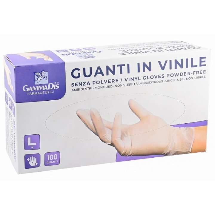 GUANTI VINIL S/POL L 100P GAMMAD GUANTI VINIL S/POL L 100P GAMMAD