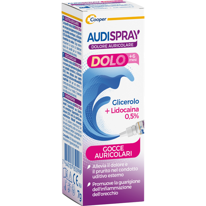 AUDISPRAY DOLO GOCCE AURICOL. 7G AUDISPRAY DOLO GOCCE AURICOL. 7G