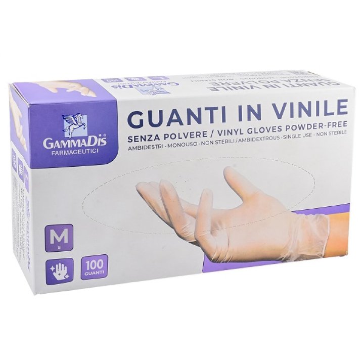 GUANTI VINIL S/POL M 100P GAMMAD GUANTI VINIL S/POL M 100P GAMMAD