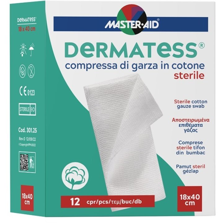 DERMATESS COT GARZA 18X40 12PZ DERMATESS COT GARZA 18X40 12PZ
