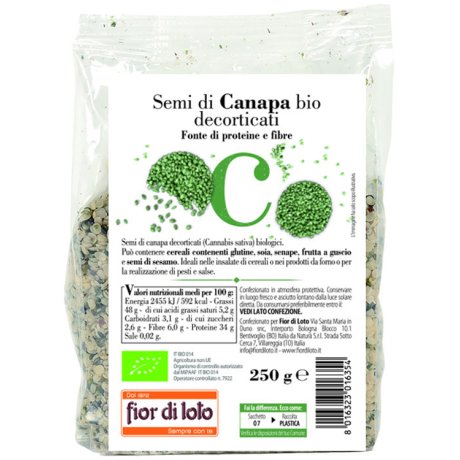SEMI CANAPA DECORTIC BIO250G FDL SEMI CANAPA DECORTIC BIO250G FDL