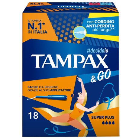 TAMPAX &GO SUPER PLUS       18PZ