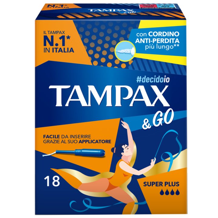 TAMPAX &GO SUPER PLUS       18PZ