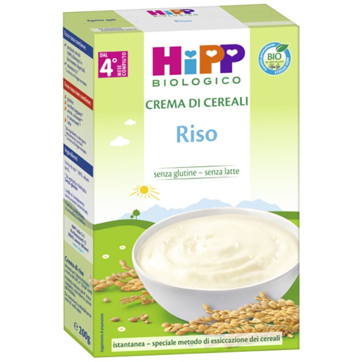 HIPP BIO CREMA CRL RISO 200G