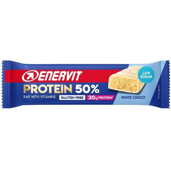 ENERVIT SPORT PROT.BAR 50% WHI