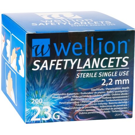 WELLION SAFETYLANCETS G23  200PZ