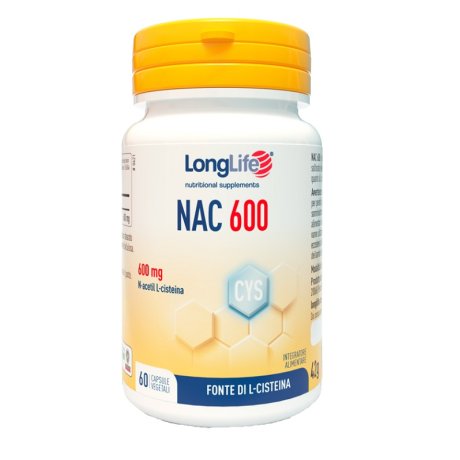 LONGLIFE NAC 600MG 60 CAPSULE