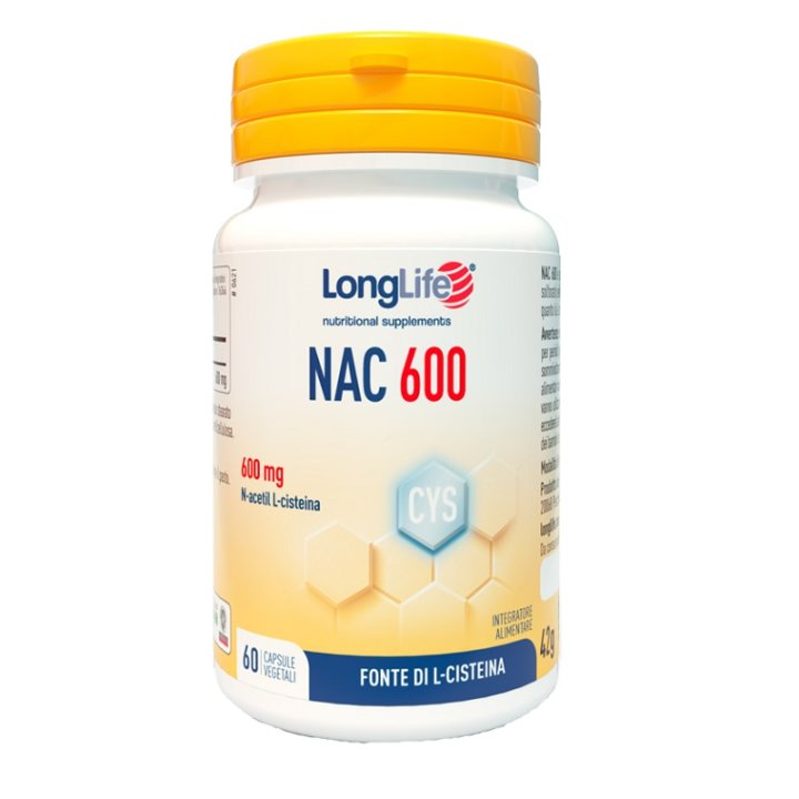 LONGLIFE NAC 600MG 60 CAPSULE