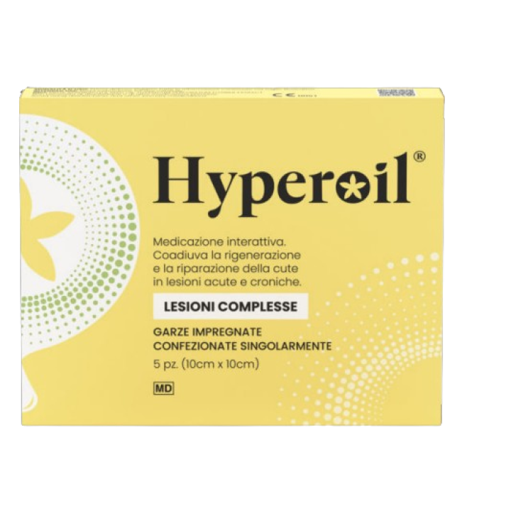 HYPEROIL GARZA       10X10CM 5PZ
