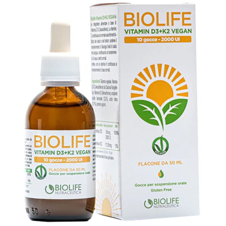 BIOLIFE VITAMIN D3+K2 VEGAN GTT