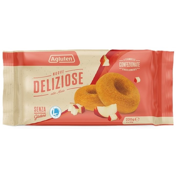 AGLUTEN NUOVE DELIZ MELE 4X55G AGLUTEN NUOVE DELIZ MELE 4X55G