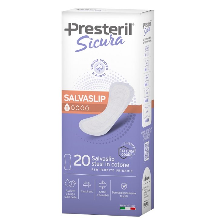 PRESTERIL SICURA SALVASLIP X20 PRESTERIL SICURA SALVASLIP X20