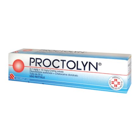 PROCTOLYN*crema rett 30 g 0,1 mg/g + 10 mg/g