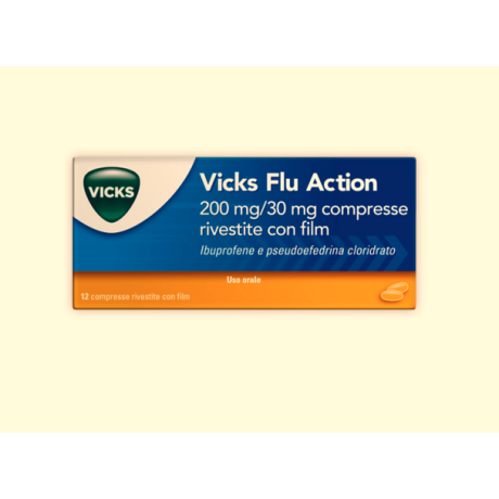 VICKS FLU ACTION*12 cpr riv 200 mg + 30 mg