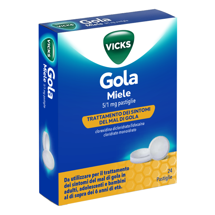 VICKS GOLA*24PAST 5+1MG MIELE VICKS GOLA*24PAST 5+1MG MIELE