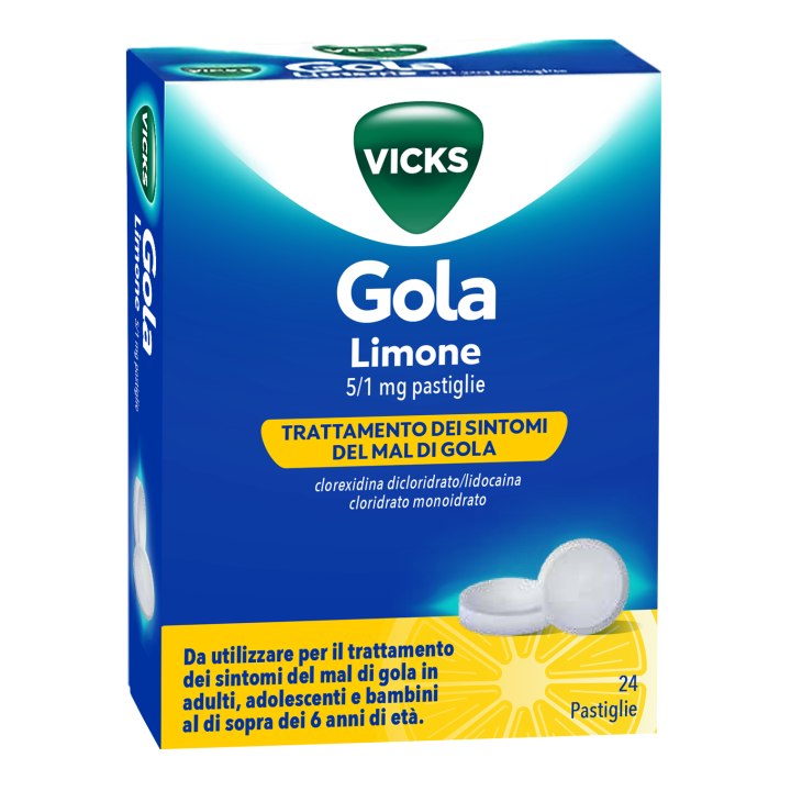 VICKS GOLA*24PAST 5+1MG LIMONE VICKS GOLA*24PAST 5+1MG LIMONE