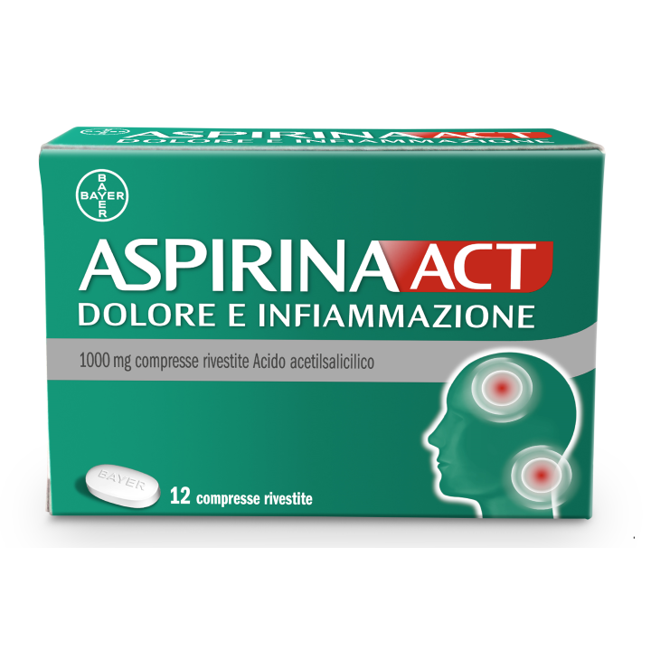 ASPIRINAACT DOL INF*12CPR 1G